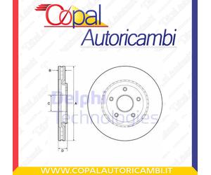 Discofreno DELPHI BG4759C per CHRYSLER DODGE FIAT LANCIA