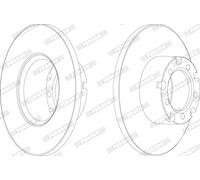 Discofreno FCR117A FERODO per MERCEDES-BENZ