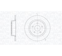 MAGNETI MARELLI 361302040371 - Disco freno singolo posteriore pieno
