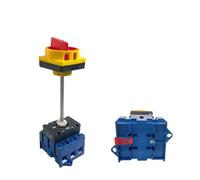 Disconnect Isolator Switch with Aluminium Bar DIN Rail Mounted 80A 3/P On-Off Padlock Rotary Cam Cabinet Control YMD11-80B/4P(3P) Controls Switches