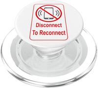 Disconnect to riconnect with no cell phones sign PopSockets PopGrip per MagSafe