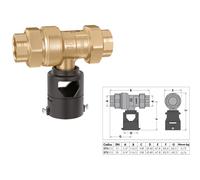 DISCONNETTORE ANTINQUINAMENTO 573 CALEFFI MODELLO NORMALMENTE CHIUSO