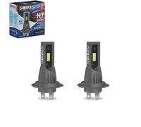 DISCORAMA® KIT LAMPADE LED SIRIUS H7 CORTA 12V 6000K CHIP SEOUL CSP COPPIA FARI LUCE BIANCA