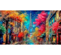 discord_Eiffel-Tower Puzzle Impossible 1000 Pezzi Decorazione per la casa. Giochi di Rilassamento e Intelletto per Adulti e Bambini da 12 Annidiscord_Eiffel-Tower38x52cm/1000pcs