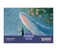 Discord_sinoshow_24085_a_blue_whale_with_white_stripes_is_seen_from_the_b26f0cdc-2f66-470f-83ea-762d2bf4be2a_3 1000 Pezzi Puzzle Difficile, Impegnativo, Quasi Impossibile Puzzle, Co