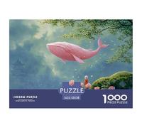 Discord_sinoshow_24085_a_pink_whale_floating_over_los_angeles_in_the_st_6e3ad57e-b293-4d2b-93ff-603e9ee67950_2 1000 Pezzi Puzzle Difficile, Impegnativo, Quasi Impossibile Gioco Del Puzzle, Juego Fami