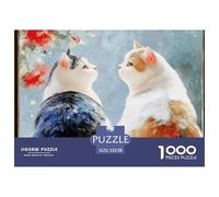 Discord_sinoshow_24085_two_cute_chubby_cats_sit_on_a_windowsill_facing__b4d6db05-0c00-4398-84ae-46a47a9a044b_3 1000 Pezzi Jigsaw Puzzle Difficile, Impegnativo, Quasi Impossibile Gioco Del Puzzle, Reg