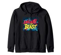 Discorso colorato Unleash the Beast per adulti e bambini Felpa con Cappuccio
