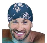 Discorso da bagno elegante: berretto da nuoto elastico con stampa per adulti e ragazzi | Comodo cappuccio da nuoto per nuotare in spiaggia, piscina, mare, per donne, uomini, bambini