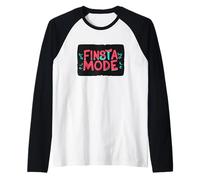 Discorso Pretty Finsta Mode per Gli Amanti delle Giovani Generazioni Maglia con Maniche Raglan