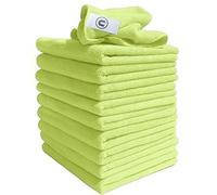 Discounted Cleaning Supplies Panni Microfibra Gialli Multiuso - 10 Pezzi - 40x40cm | Strofinacci Cucina Alternativa Al Cotone | Microfibra Per Auto E Moto | Asciugamani Per Pulizia Casa E Pavimenti