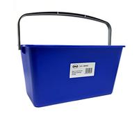 Discounted secchio pulizia vetri 12 L - Secchio rettangolare resistente per lavaggio vetri e detailing auto - Plastica ABS robusta con maniglia ergonomica