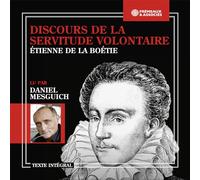 Daniel Mesguich Étienne De La Boétie: Discours De La Servitude Volontaire (CD)