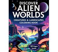 Discover Alien Worlds Creatures & Landscapes Coloring Book: A Relaxing Coloring Escape Into Alien Nature