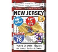 Discover America Word Search: New Jersey: Easy-Read Garden State Edition - 50+ Puzzles, Fun Facts, Boardwalks, Pine Barrens, Jersey Shore & Hidden ... Activity Book for Adults, Kids & Families)