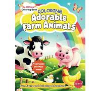 Discover and Color Adorable Farm Animals with Do U Know Fun Facts for Kids: - Includes Free Puzzles, Mazes, and Flashcard-Style Pages! (Educational Coloring Books for Kids Perfect for Kids Ages 2-7)