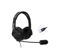 Discover scopri d722u Noise Cancelling Headset Wired USB per Il Computer softphone Applications Come ringcentral, nextiva, 8x8, Jive, vonage, Cisco, Avaya, skype e Altro