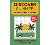 Discover Summer Word Search: Word Searches with Easy to Read Print about Summer, tropical islands, vacations and more! | 6x9 inches, 110 pages | 50+ Puzzles .. Gift for Vacations, Holidays, and Travel