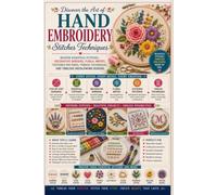 Discover the Art of Hand Embroidery Stitches Techniques: Master Essential Stitches, Decorative Borders, Floral Motifs, Textured Patterns, Thread Techniques, and Timeless Needlework Designs