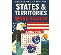 Discover the U.S.A. with this States & Territories Word Search: LARGE PRINT Puzzles with Fascinating Facts About All 56 U.S States and Territories | Fun for students, travelers, and more!