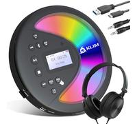 Discover With Headset Lettore CD HiFi Portatile, Radio FM, Scheda Sd