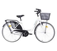 Discovery Bicicletta Donna Monovelocità Colore Bianco, Bici Olanda 26', 26