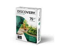 Discovery Carta Eco-Efficiente a Ottima Macinabilità, Grammatura da 70 g/mq a 75 g/mq, Bianco, Confezione 5 x 500 fogli