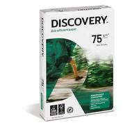 Discovery Carta Eco-Efficiente a Ottima Macinabilità, Grammatura da 70 g/mq a 75 g/mq, Bianco, Confezione 5 x 500 fogli