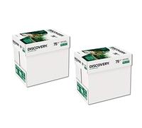Discovery Carta Eco-Efficiente a Ottima Macinabilità, Grammatura da 70 g/mq a 75 g/mq, Bianco, Confezione 10 x 500 fogli (10 Risme)