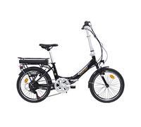 Discovery E2000 Rear Motor 6V, Bici Elettrica Pieghevole 20', Colore Nero Lucido Unisex, 20