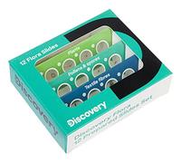 Discovery Fauna 12 Set Di Vetrini Preparati Per Ragazzi, Con 12 Campioni Trasparenti a Tema Botanico, Pronti All’Uso | 12 Campioni Vegetali Pronti all'Uso, Specie di Botanica, Ideale per Botanica, Scienze Naturali, Scuola e Hobby Scientifici