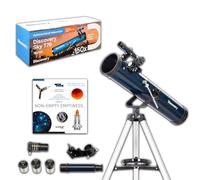 Discovery Sky T76 Telescopio Rifrattore Didattico Da 76 mm Per Bambini, Leggero e Portatile, Con Accessori e Un Libro in Spagnolo