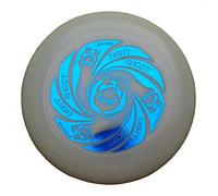 Discraft Ultimate Frisbee Ultra Star Ghost Night Glow di Colore Blu Metallico - Noctilucent