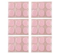 Discreet - Confezione da 6 cuscinetti in gel traspiranti per tallone, antiscivolo, comodi e comodi da indossare