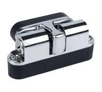 Discreet - Porta in metallo, efficace protezione da parete, per bagni e salotti, colore: argento brillante