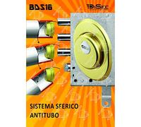 Disec Bds16D1P Serratura Defender Sferick Ottone Lucido, 25 mm