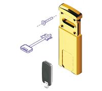 Disec Mg220-4W Serratura Defender Minimag Dm, Ottonato Lucido