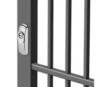 DISEC SG35 DEFENDER A SALDARE PER CANCELLI IN FERRO ACCIAIO INOX CROMO SATINATO