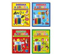 Disegna & colora con matite e temperino. Ediz. illustrata. Con 6 con matite e temperino