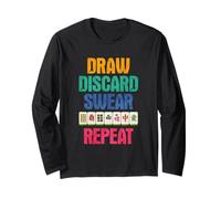 Disegna Scarta Giuramento Ripeti Mahjong Maglia a Manica