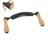 Disegna un coltello da rasatura, coltello da disegno curvo da 9,6 pollici, strumento di rasatura curva maniglia di legno ergonomico, strumento manuale in legno massiccio per la (Tipo curvo)