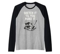 Disegnalo finché non lo fai Maglia con Maniche Raglan
