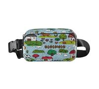 Disegnato a mano Fattoria Animale Colorato Alla Moda Running Marsupio per le donne d'affari Multiuso con Cinghia Regolabile per Viaggi Corsa Escursionismo bolso de lado para