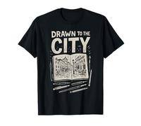 Disegnato Verso la Città | City Sketching Art Maglietta