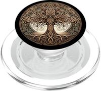 Disegni celtici del nodo celtico «Tree of Life» di Roundel PopSockets PopGrip per MagSafe
