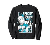 Disegni di Merchandising di Spooky On The Inside Minions per Halloween Felpa