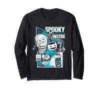 Disegni di Merchandising di Spooky On The Inside Minions per Halloween Maglia a Manica