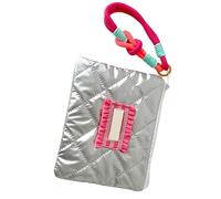 Disegni impressi argento dei sacchetti di stoccaggio cosmetici del tessuto con la borsa portatile della busta della cordicella per il sacchetto d'argento della cordic, Rosso rosato, Bellezza di massa