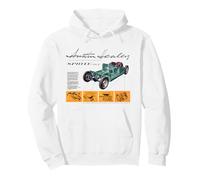 Disegni Tecnici retrò Austin-Healey Sprite MKII Felpa con Cappuccio