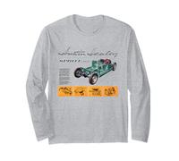 Disegni Tecnici retrò Austin-Healey Sprite MKII Maglia a Manica